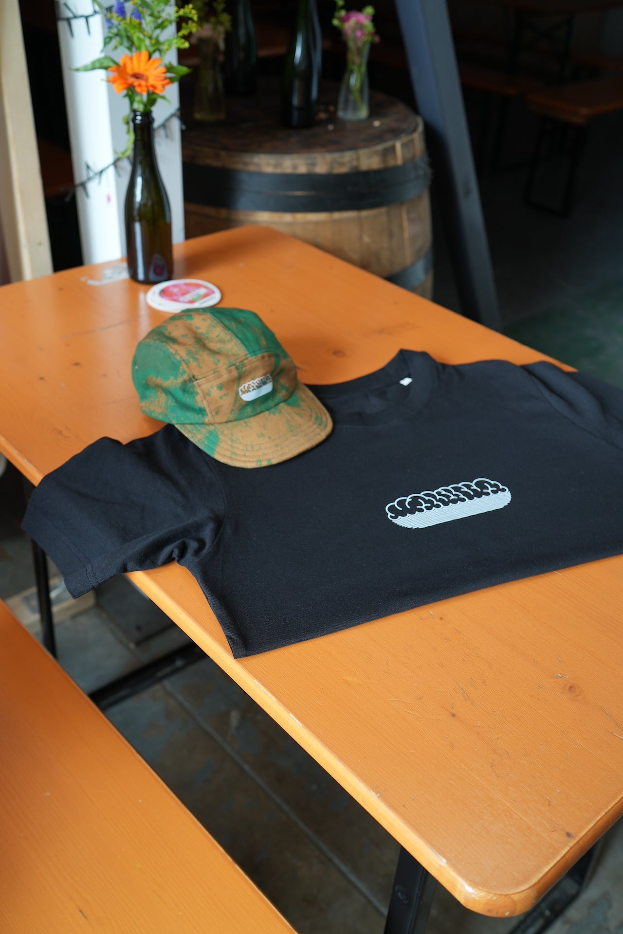 Cloudwater x WAWWA Heavyweight Black Organic Cotton T-Shirt